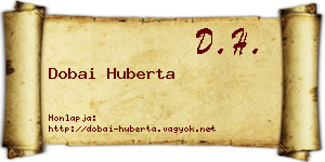 Dobai Huberta névjegykártya